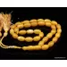 Islamic 33 Prayer Egg Yolk OLIVE Baltic amber beads rosary