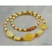 Artisan combination beads Baltic amber necklace 20in