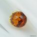 Cognac Round Ball Baltic amber pendant