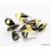 5 Faceted drops Baltic amber earrings