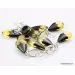 5 Faceted drops Baltic amber earrings