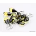 5 Faceted drops Baltic amber earrings