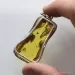 Large amulet Baltic amber silver pendant with insect inclusion 17g
