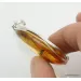 Large amulet Baltic amber silver pendant w insect inclusion 15g