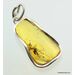 Large Baltic amber silver pendant w insect inclusion 11g