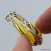 Baltic amber silver pendant w insect inclusion 9g