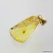 Baltic amber silver pendant w insect inclusion