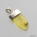 Baltic amber silver pendant w insect inclusion 4g
