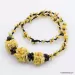 Handmade Artisan White BALTIC AMBER Knotted Necklace