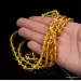 Lot of 4 Islamic 33 Baltic amber Prayer OLIVE beads