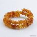 Honey Baltic amber Memory wire bracelet
