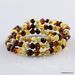 Multi BAROQUE beads Baltic amber Memory wire bracelet