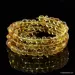 Honey BAROQUE beads Baltic amber Memory wire bracelet