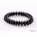 Glossy Cherry Button beads Baltic amber stretch bracelet