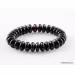 Glossy Cherry Button beads Baltic amber stretch bracelet