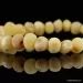 Raw Butter BAROQUE beads Baltic amber bracelet 7in