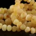 Raw Butter BAROQUE beads Baltic amber bracelet 7in