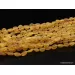 Honey Raw BEANS Baltic amber knotted necklace 19in