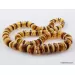 Multi BUTTONS Baltic amber necklace 25in