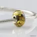 Green Baltic amber PANDORA style bead