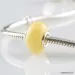 Butter Baltic amber PANDORA style bead