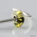 Green Baltic amber PANDORA style bead