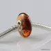 Cognac Baltic amber PANDORA style bead