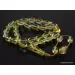 Islamic 33 Prayer OLIVE Baltic amber beads