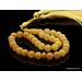 Islamic 33 Prayer Egg Yolk ROUND Baltic amber beads rosary