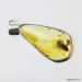 Baltic amber silver pendant w insect inclusion 4g