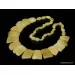 Butter pieces Baltic amber choker 18in
