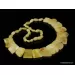 Butter pieces Baltic amber choker 18in