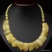 Butter pieces Baltic amber choker 19in