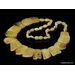 Butter pieces Baltic amber choker 19in