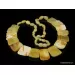 Butter pieces Baltic amber choker 18in