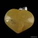 Butter Baltic amber HEART shape pendant
