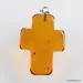 Cross shape Baltic amber pendant