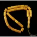 Islamic 33 CYLINDER Baltic amber prayer ANTIQUE beads