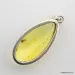 Baltic amber silver pendant w insect inclusion 8g