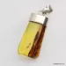 Baltic amber silver pendant w insect inclusion 7g