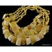 5 Butter pieces Baltic amber choker 18in
