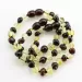 Multi BAROQUE Baby teething Baltic amber bracelet