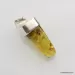 Baltic amber silver pendant w insect inclusion 11g