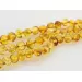 BAROQUE beads Baltic amber bracelet 18cm