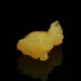 Carved Genuine BALTIC AMBER - Dog