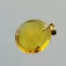Drop Baltic amber pendant w insect inclusion