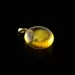 Drop Baltic amber pendant w insect inclusion