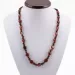 Composition Button beads Baltic amber necklace 21in