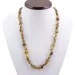 Composition Button beads Baltic amber necklace 21in