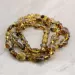 Composition Button beads Baltic amber necklace 21in